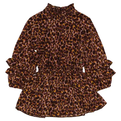 Kjole (Brun, Flerfarvet) fra Koko Noko Polyester