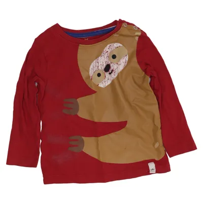 Långärmad t-shirt (Röd, Brun, Flerfärgad) från Kuniboo