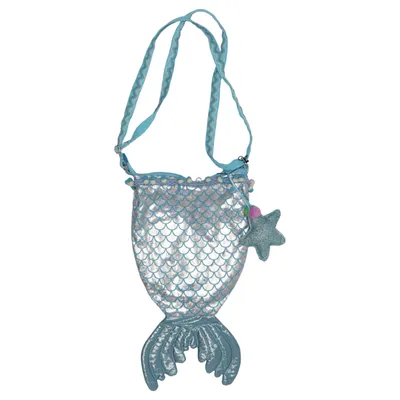Shoulder-bag (Blue, Silver)