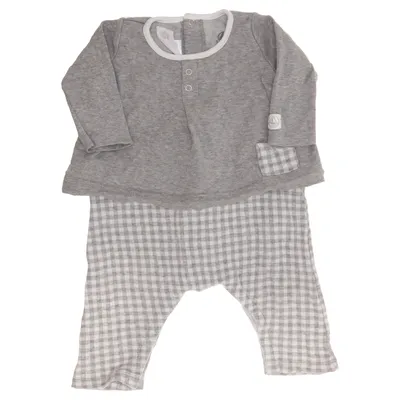 Sparkdräkt (Grå, Vit) från Petit Bateau Bomull