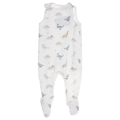 Rompers (White, Multicolored) from Baby C&A Cotton, Elastane