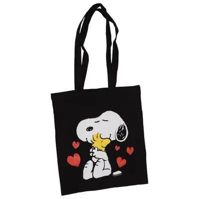 Canvas bag (Black, Multicolored) from Peanuts