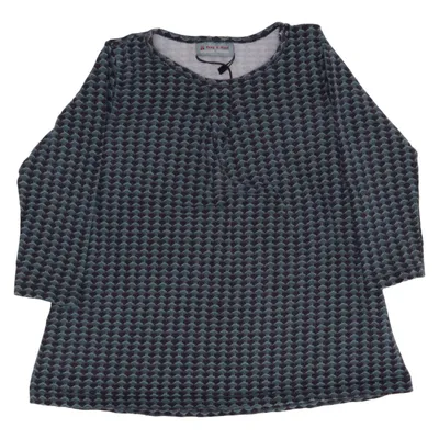 Tunic (Blue, Gray) from Froy & Dind Elastane, Organic cotton