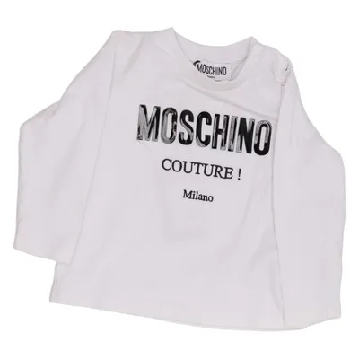 Long sleeve T-shirt (Mpo00e Lba11) from Moschino Baby Cotton, Elastane, Polyester