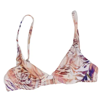 Bikini top (Bruin, Lila, Meerkleurig) van Free Society Elastaan, Polyester
