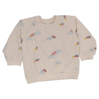 Sweatshirt (Beige, Flerfarvet) fra Åhléns Kids Bomuld, Polyester
