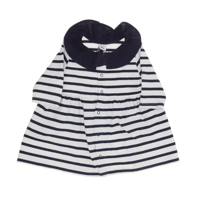 Skjortklänning (Blå, Vit) från Petit Bateau Bomull