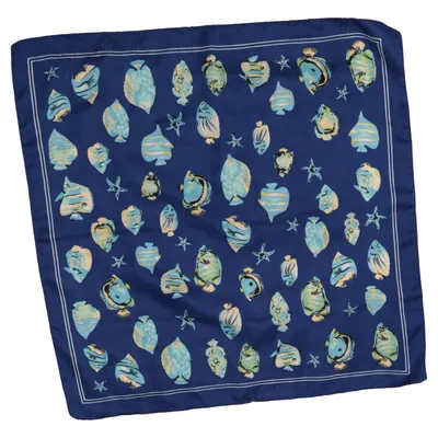 Näsduk (Blå, Flerfärgad) Polyester