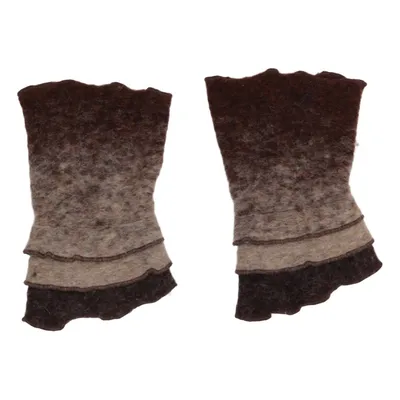 Handledsvärmare (Brun, Beige, Flerfärgad) från Deerberg Bomull, Ull