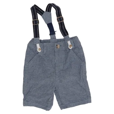 Dungaree shorts (Blue) from Dopo Dopo Baby Cotton