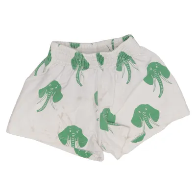 Mjukisshorts (Vit, Grön) från Mini Rodini Ekologisk bomull