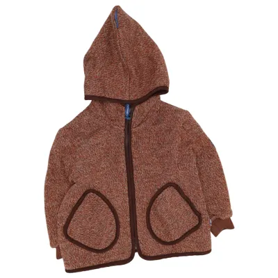 Kapuzenpullover (Braun, Orange) von Finkid Acryl, Polyester, Polyurethan, Wolle