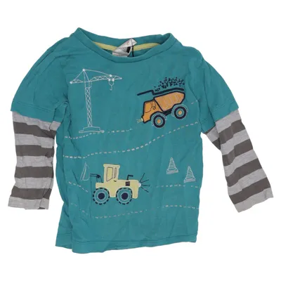 Langærmet t-shirt (Blå, Grå, Flerfarvet) fra Pusblu Bomuld, Viscose