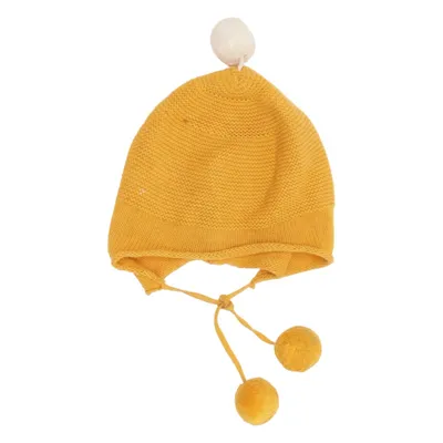 Bobble hat (Yellow) from Sense Organics Organic cotton