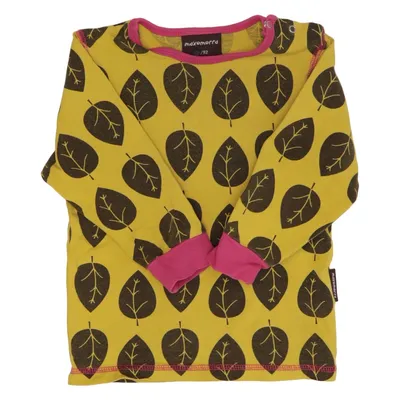Långärmad t-shirt (Grön, Brun, Rosa) från Maxomorra Elastan, Ekologisk bomull