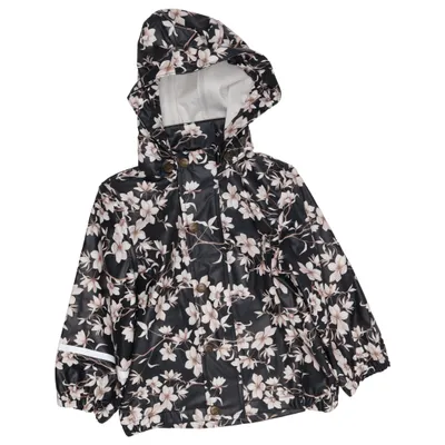Rain jacket (Black, Beige) from Mikk-line Polyurethane, Recycled polyester