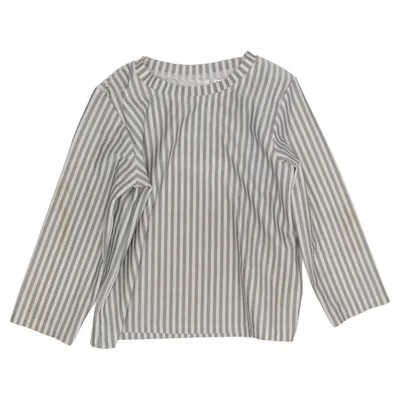 T-shirt de natation (Gris, Blanc) de H&M Élasthane, Polyester