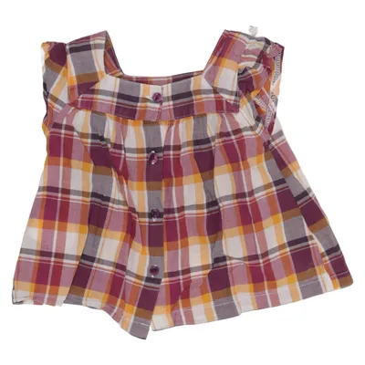 Blouse (Purple, Yellow, White) from Vertbaudet Cotton