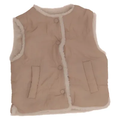 Outdoor vest (Beige) Polyamide, Polyester