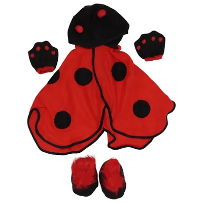 Maskeradkläder (Caped Cutie-Ladybug) från Rubies Polyester
