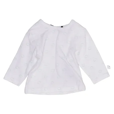 Lange mouwen shirt (Wit, Groen) van Ergee Katoen, Elastaan