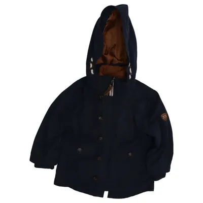 Parka (Blue) from H&M Polyester, Cotton, Polyamide