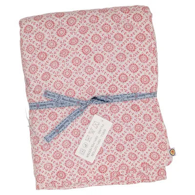 Bedspread (Red, White) from Home Sweet Home Cotton, Polyester