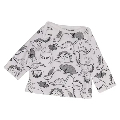 Long sleeve T-shirt (White, Black) from Basics Cotton