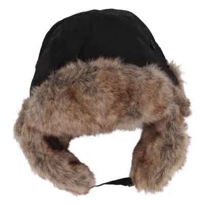Trapperhat (Sort, Brun) fra Wigéns Akryl, Kunstpels, Nylon, Polyester