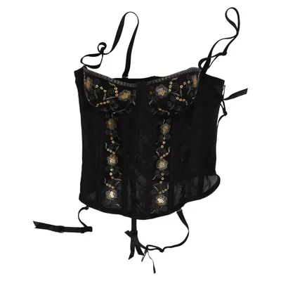 Bustier (Black, Gold) from Sexkiss