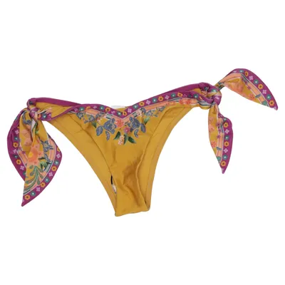 Bikiniunderdel (Gul, Flerfarvet) fra Zimmermann Elastan, Polyamid