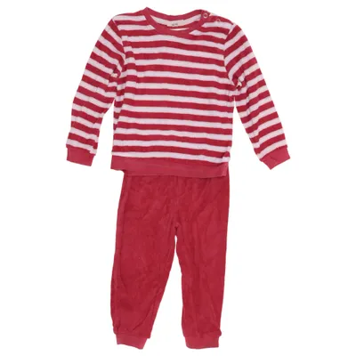 Pyjamasz (Rød, Hvid) fra Kuniboo Bomuld, Polyester
