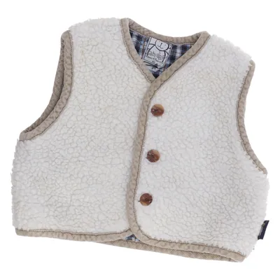 Ytterväst (Vit, Beige) från Baby Baby Akryl, Bomull, Polyester