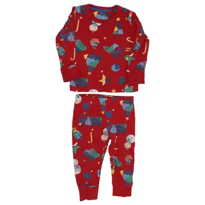 Pyjamas (Röd, Flerfärgad) från Mothercare Bomull, Elastan
