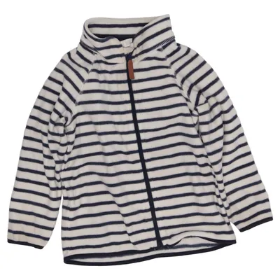 Fleecejacka (Vit, Blå) från H&M Baby Polyester