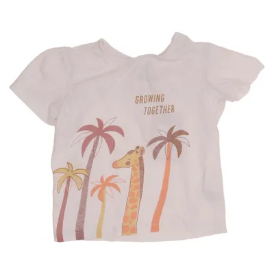 T-shirt (Hvid, Flerfarvet) fra Dopo Dopo Baby Bomuld