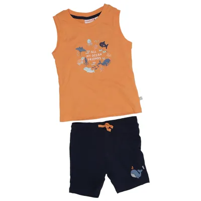 Ensemble (Orange, Bleu, Multicolore) de Liegelind Coton, Élasthane