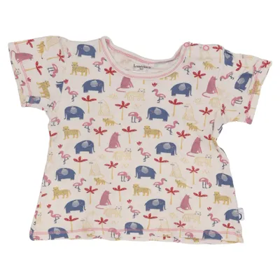 T-shirt (Blanc, Multicolore) de Lamino Coton