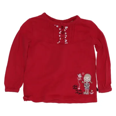 Langærmet t-shirt (Rød, Hvid) fra Salt and Pepper Bomuld