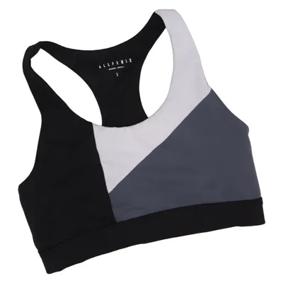 Sports bra (Black, White, Blue) from Allfenix Elastane, Polyester
