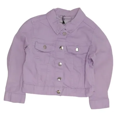 Spijkerjas (Lila) van H&M Katoen, Elastaan, Polyester