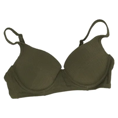 Bikini top (Green) from Wolf & Whistle Elastane, Polyamide, Polyester