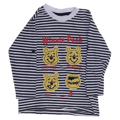 Langærmet t-shirt (Blå, Hvid, Gul, Rød) fra Disney Baby Økologisk bomuld