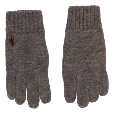 Handschoenen (Grijs) van Polo Ralph Lauren Merinowol