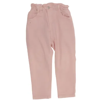 Broek (Roze) van Zara Katoen, Elastaan, Polyester