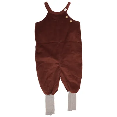 Hängselbyxor (Brun, Vit) från Petit Cochon