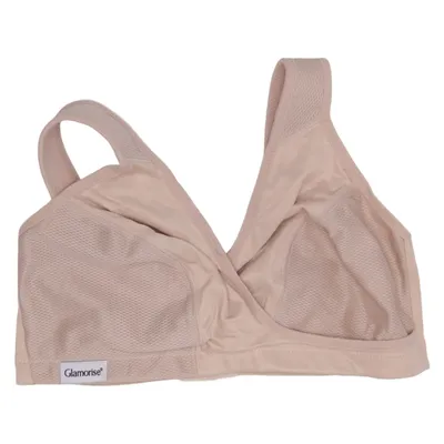 Sports bra (Beige) from Glamorise Elastane, Polyamide, Polyester