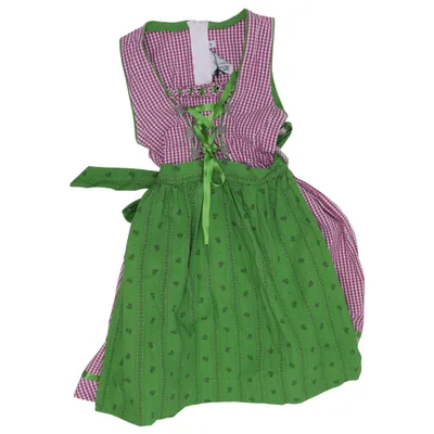 Dirndl (Groen, Lila, Wit) van Isar-Trachten Katoen