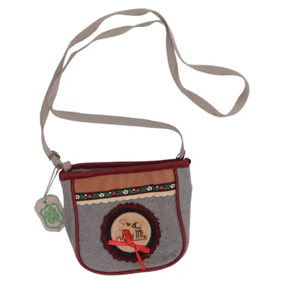 Shoulder-bag (Gray, Red, Multicolored) from Adelheid