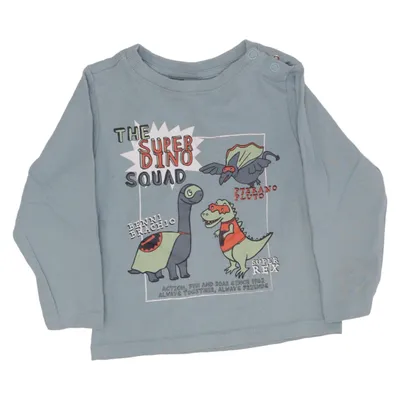 Long sleeve T-shirt (Blue) from Dopo Dopo Baby Cotton